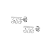 333 Angel Number Stud Earrings