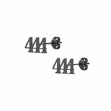 444 Angel Number Stud Earrings