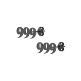 999 Angel Number Stud Earrings