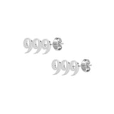 999 Angel Number Stud Earrings