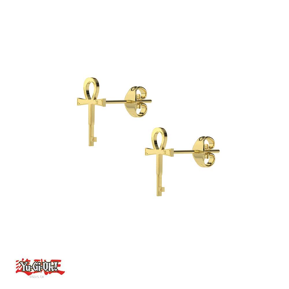 Yu Gi Oh Millennium Key Stud Earrings MISTERVERSE yu-gi-oh-millennium-key-stud-earrings-misterverse