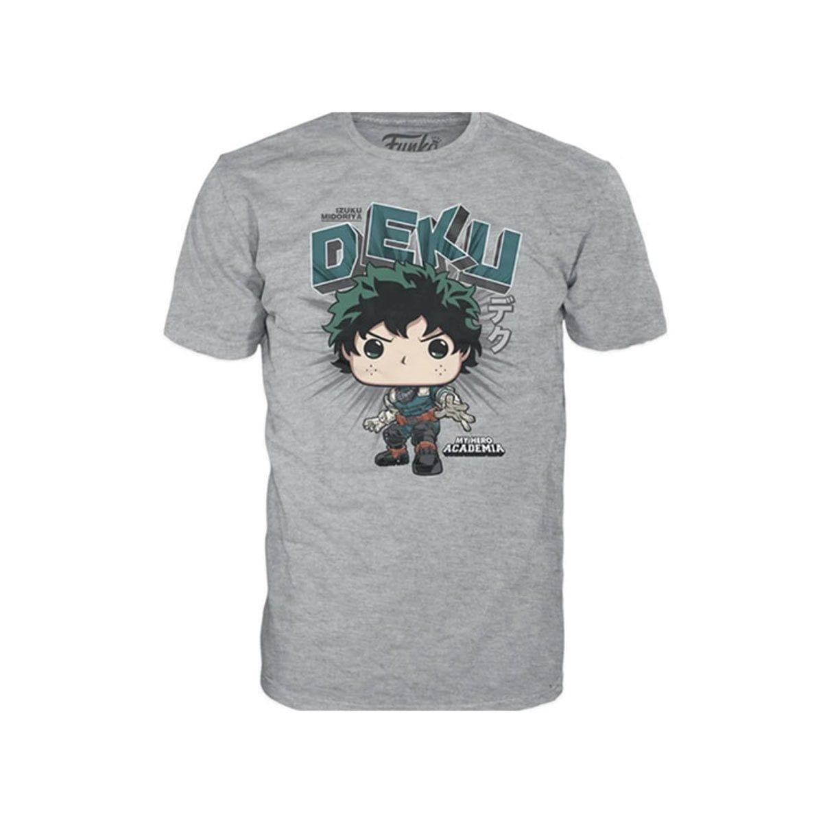 My Hero Academia Deku Adult Boxed Gray Pop! T-Shirt Mister SFC