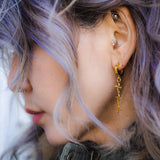 The Micro Shuriken Earring