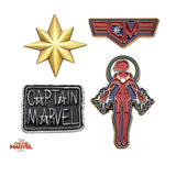 The Marvel Captain Marvel Enamel Enamel Pin Set