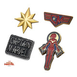 The Marvel Captain Marvel Enamel Enamel Pin Set