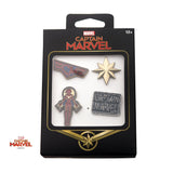 The Marvel Captain Marvel Enamel Enamel Pin Set