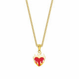 The Flaming Heart Necklace