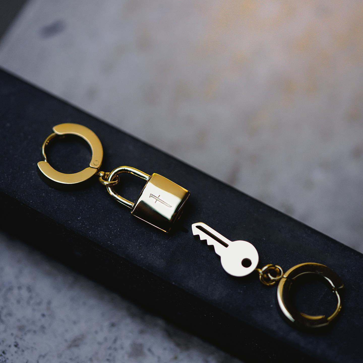 Mister Lock and Key Earring...