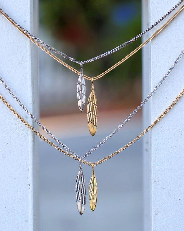 Weekend Vibes With The Feather Necklace