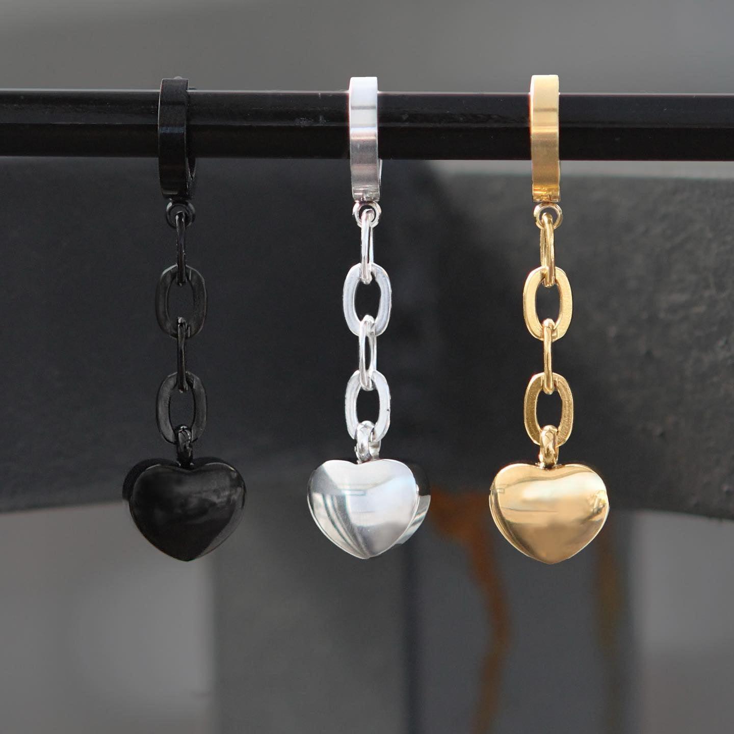 The Mister Shinigami Heart Earring...