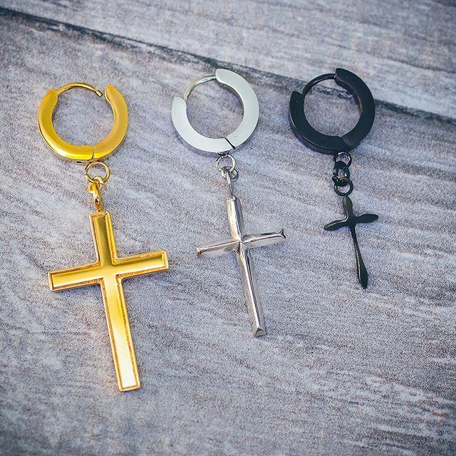 3 new cross earrings are...