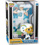 NFL™ Los Angeles Chargers Justin Herbert Trading Card Figure with Case Pop!