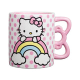 Sanrio® Hello Kitty Sculpted Bow & Rainbow Ceramic Mug