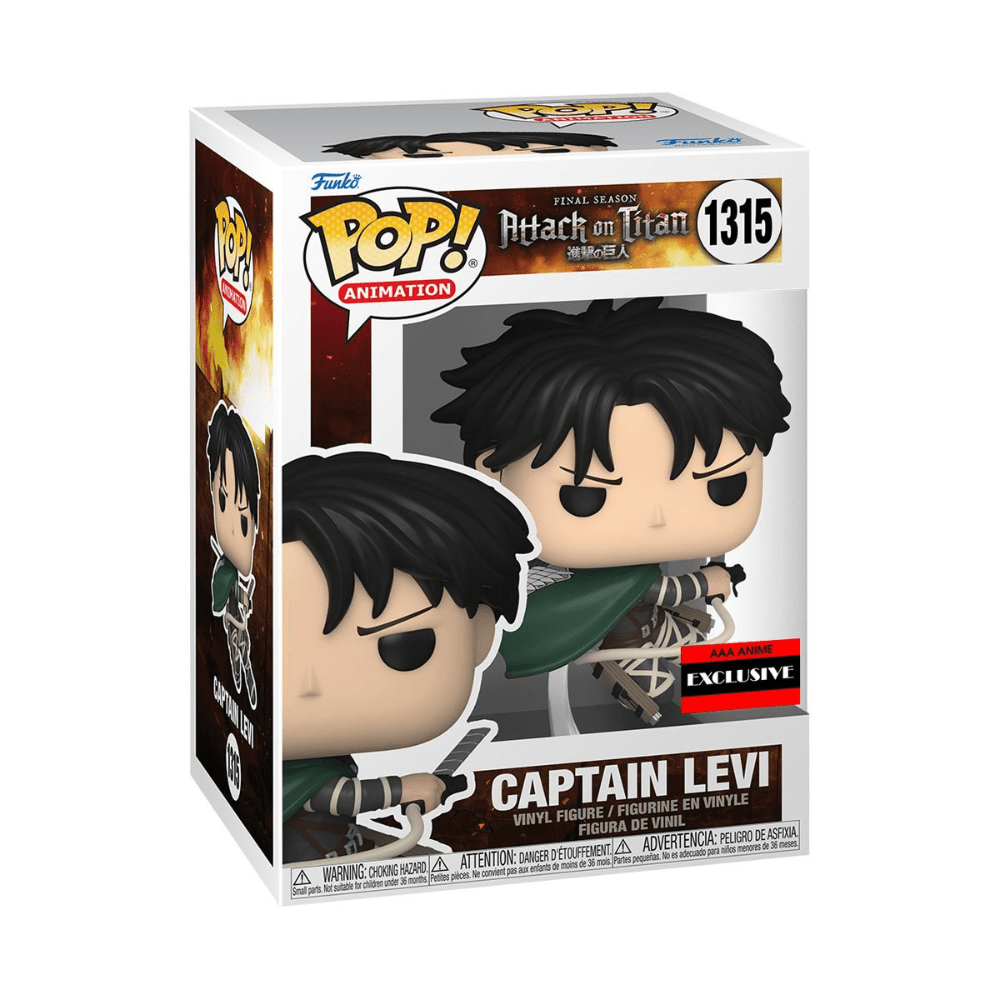 Attack on Titan™ Captain Levi Ackerman AAA Anime Exclusive Pop! - 4½" All Products Mister SFC