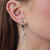 Mister Crystal Wand Earring