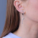 Mister Crystal Wand Earring