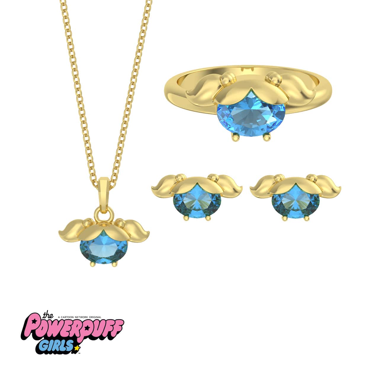 The Powerpuff Girls™ Earrings, Ring & Necklace Set