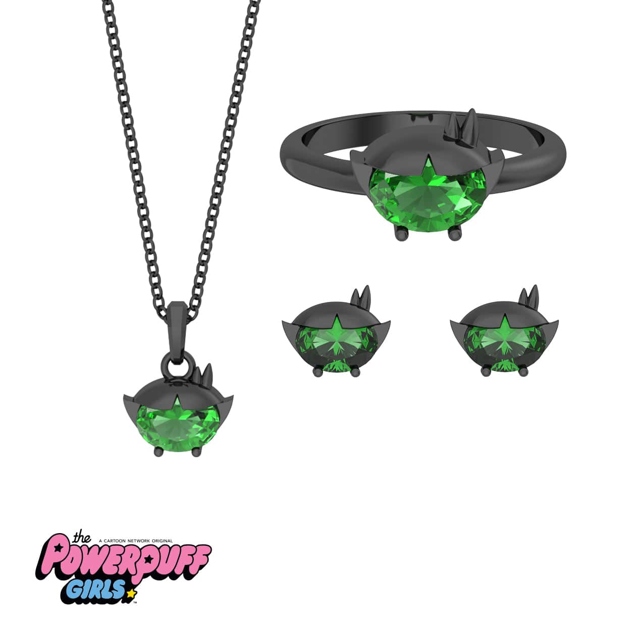 The Powerpuff Girls™ Earrings, Ring & Necklace Set