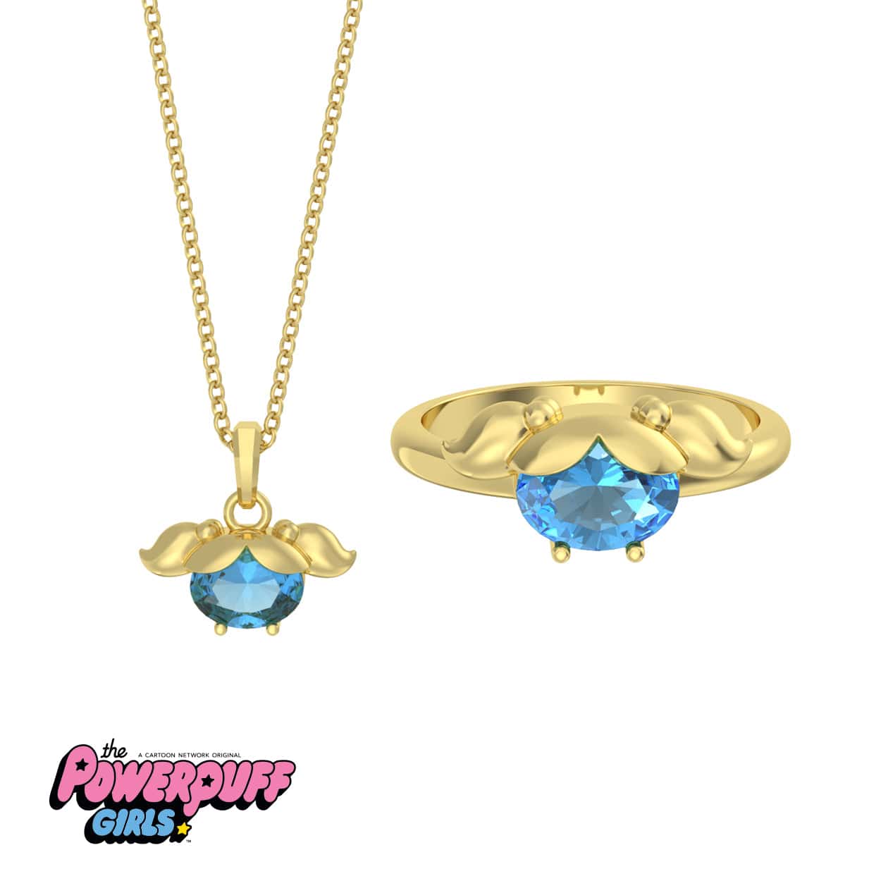 The Powerpuff Girls™ Gem Ring & Necklace Set