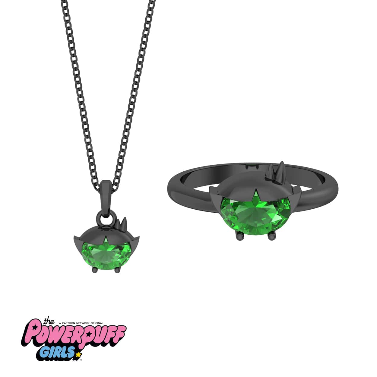 The Powerpuff Girls™ Gem Ring & Necklace Set