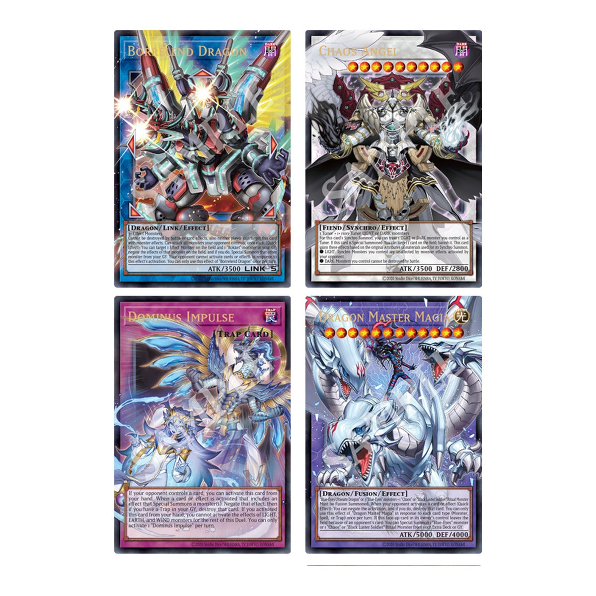 Battles of Legend: Glorious Gallery extended art cards including Dragon Master Magia and Dominus Impulse