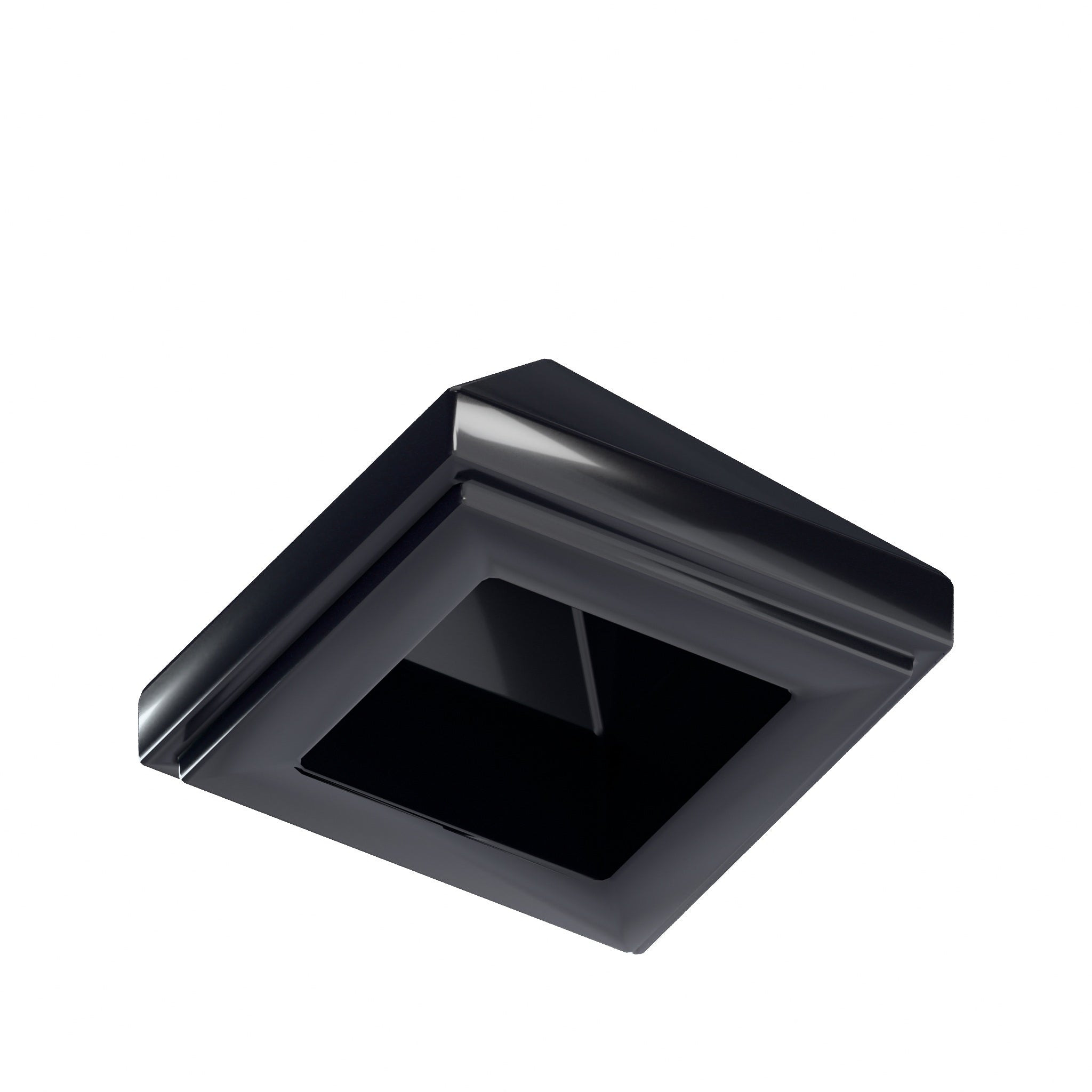 CONNEX Tile · 1x1 Pyramid · Black - back
