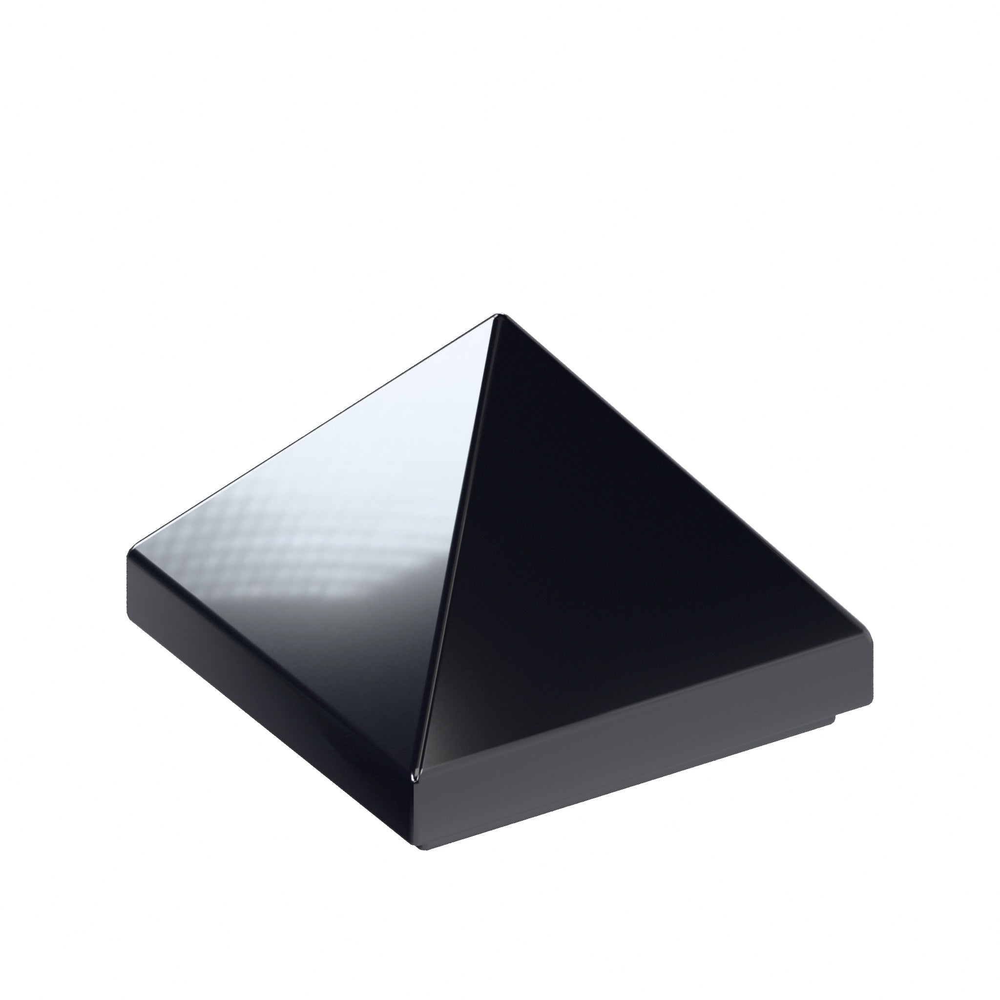 CONNEX Tile · 1x1 Pyramid · Black - front