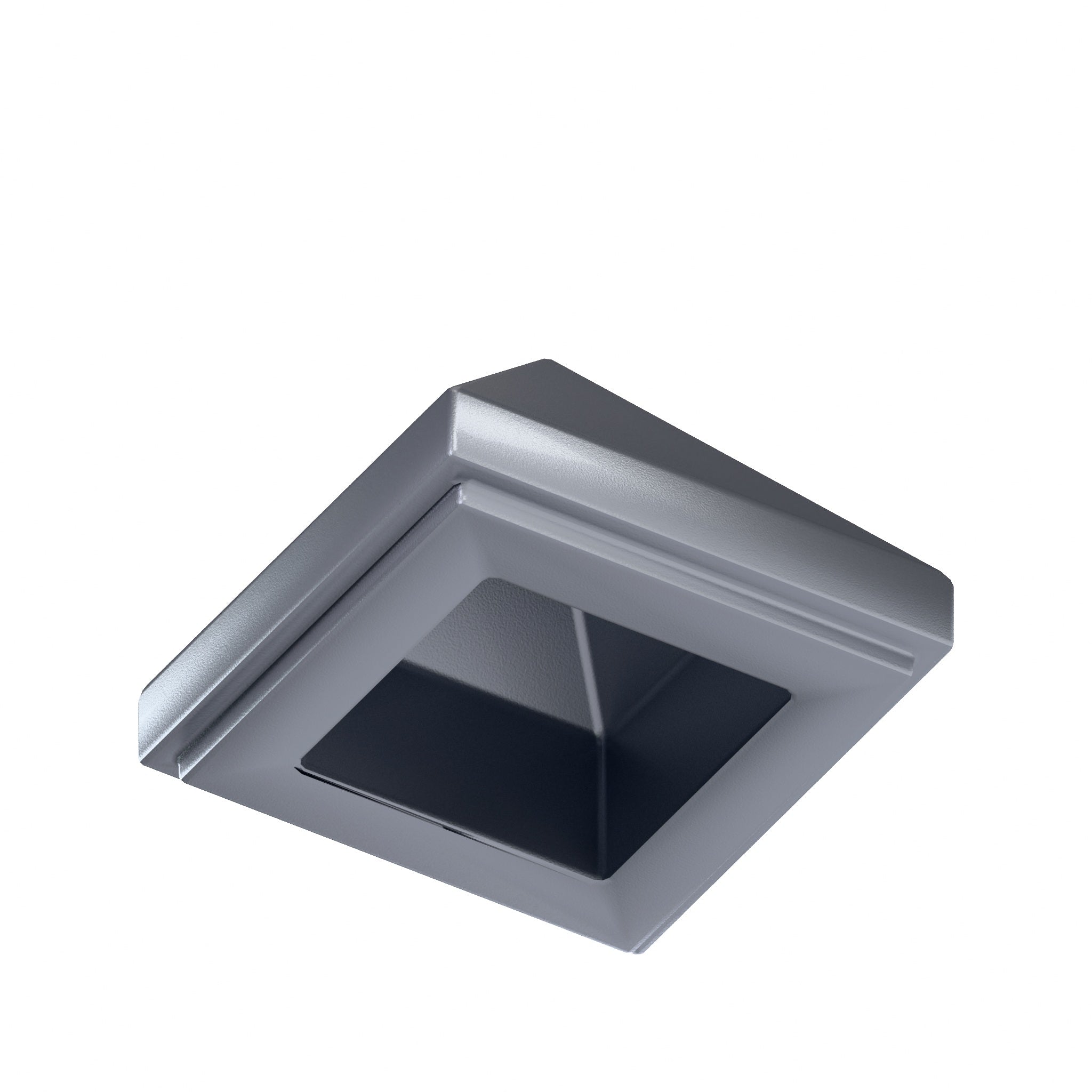 CONNEX Tile · 1x1 Pyramid · Metallic Silver - back