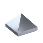 CONNEX Tile · 1x1 Pyramid · Metallic Silver - front