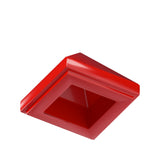 CONNEX Tile · 1x1 Pyramid · Red - back