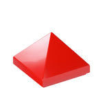 CONNEX Tile · 1x1 Pyramid · Red - front