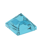 CONNEX Tile · 1x1 Pyramid · Trans Light Blue - front