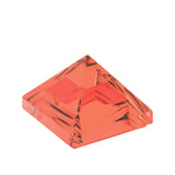 CONNEX Tile · 1x1 Pyramid · Trans Neon Orange - front