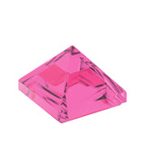 CONNEX Tile · 1x1 Pyramid · Trans Neon Pink - front