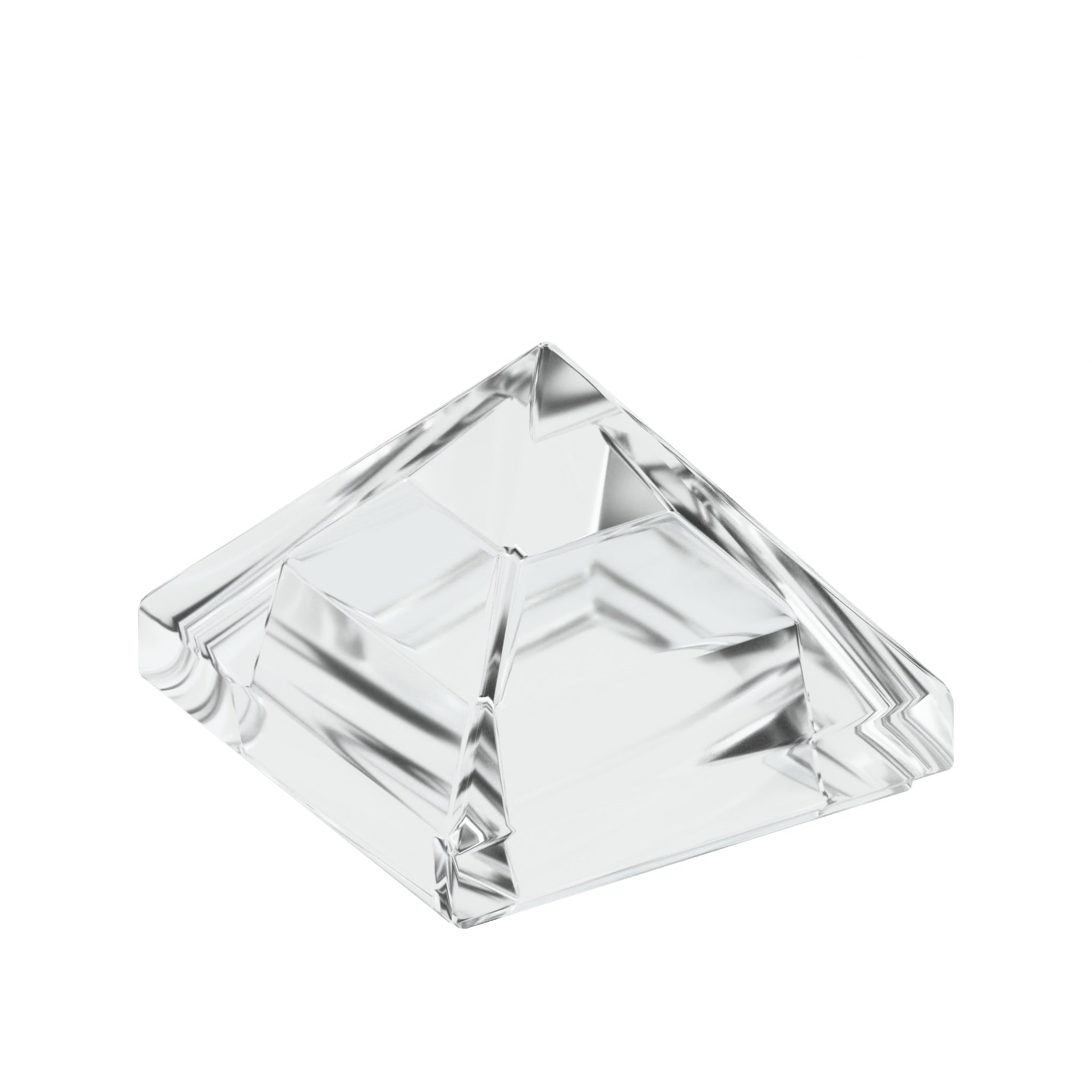 CONNEX Tile · 1x1 Pyramid · Clear - front