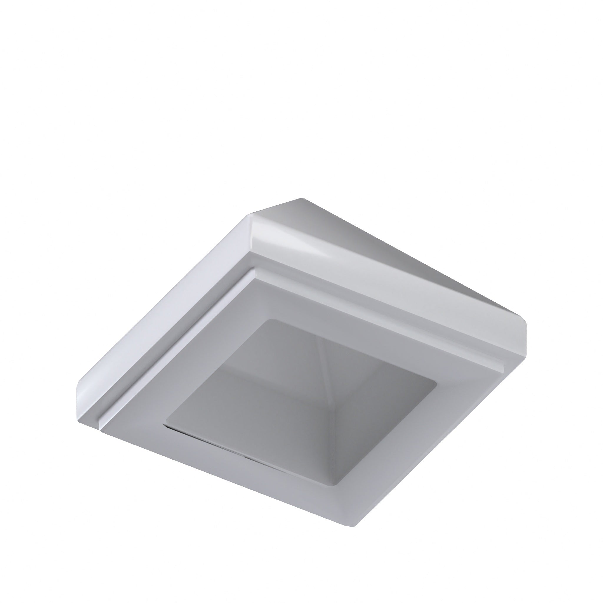 CONNEX Tile · 1x1 Pyramid · White - back