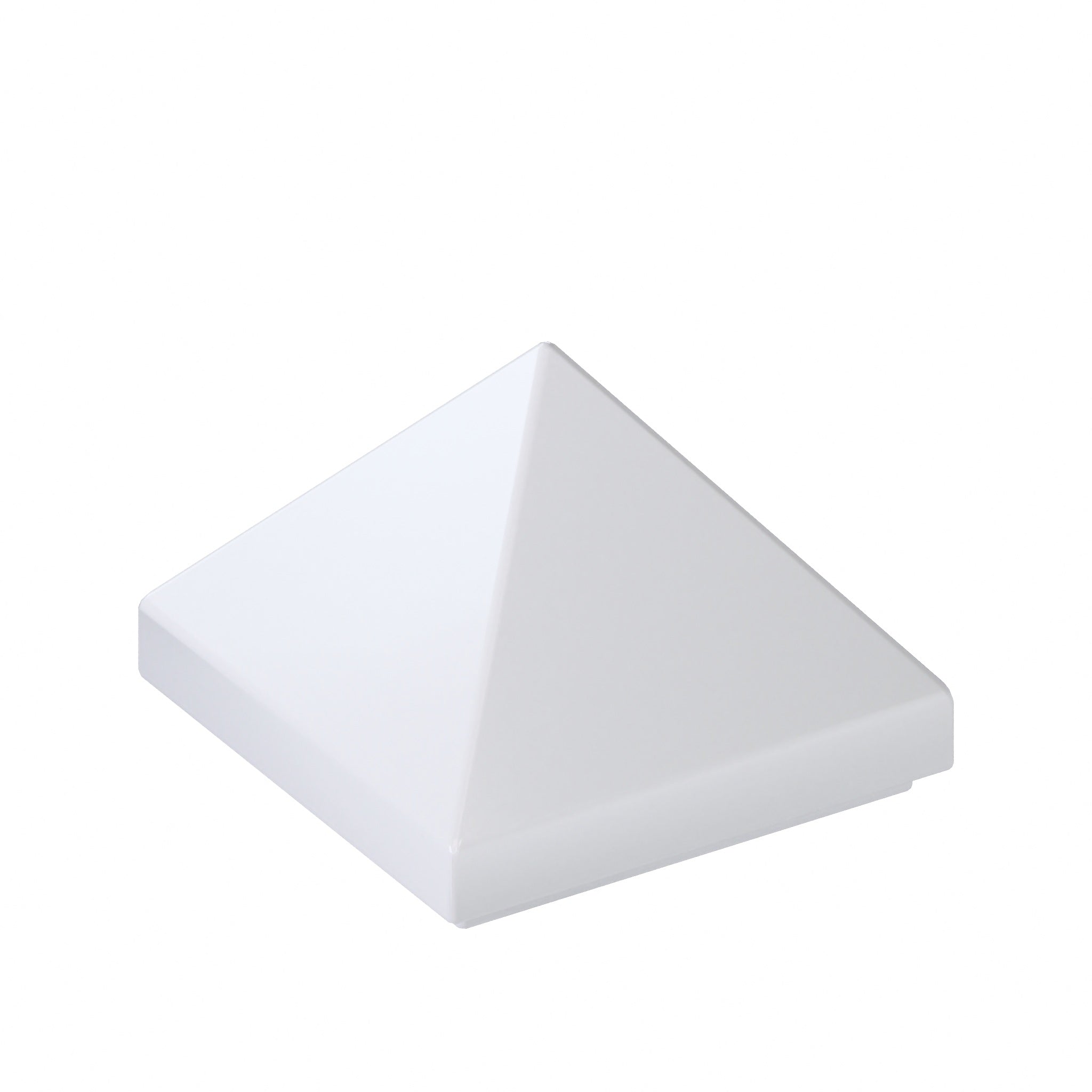 CONNEX Tile · 1x1 Pyramid · White - front