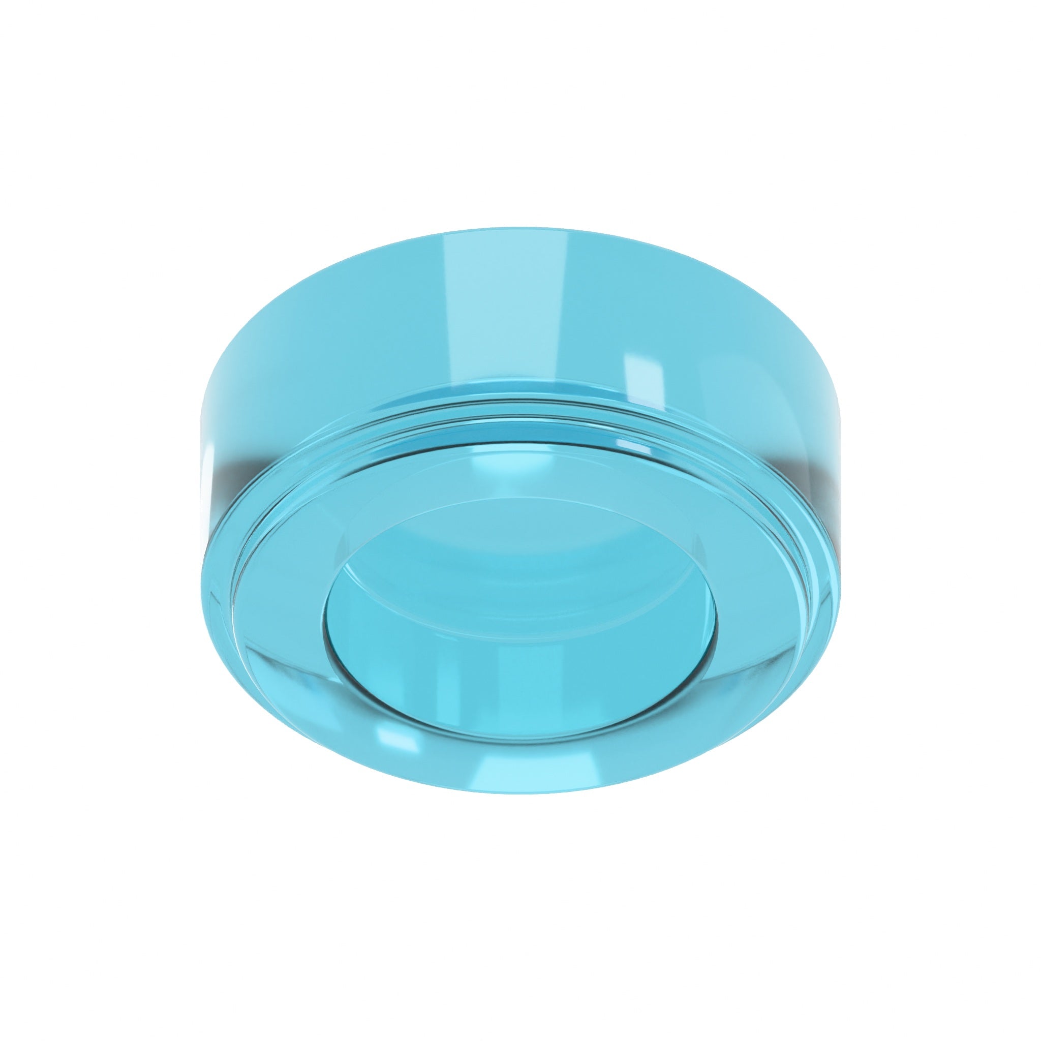 CONNEX Tile · 1x1 Round · Trans Light Blue - back