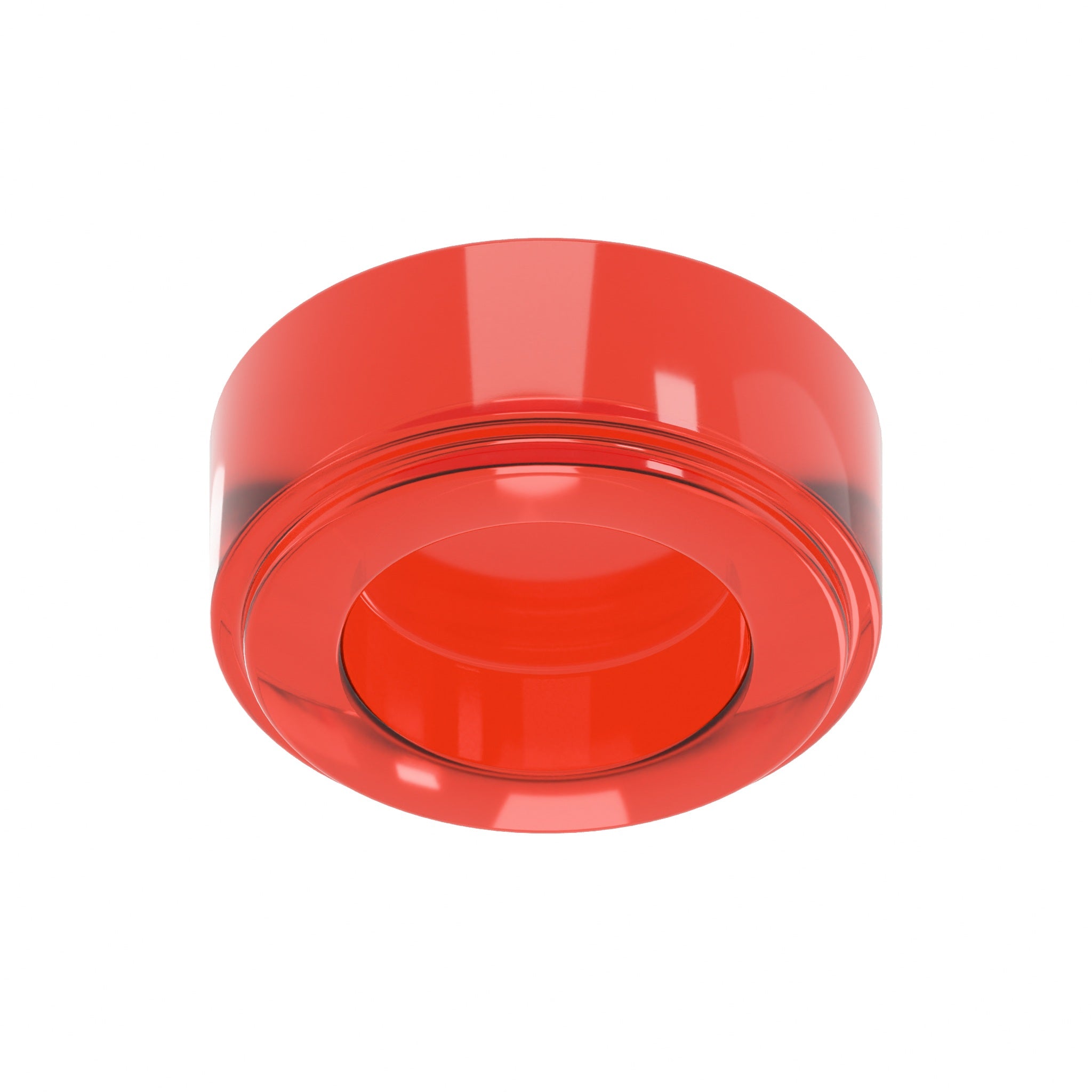 CONNEX Tile · 1x1 Round · Trans Red - back