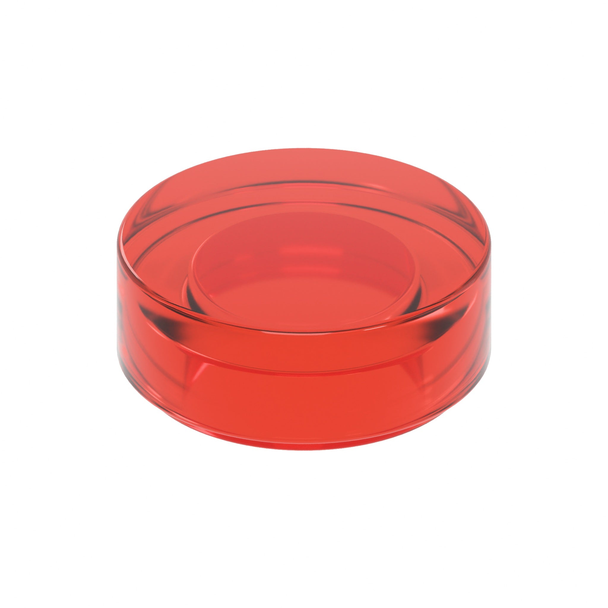 CONNEX Tile · 1x1 Round · Trans Red - front