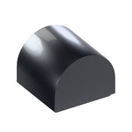 CONNEX Tile · 1x1 Curved Slope · Black - front