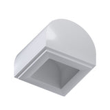 CONNEX Tile · 1x1 Curved Slope · White - back