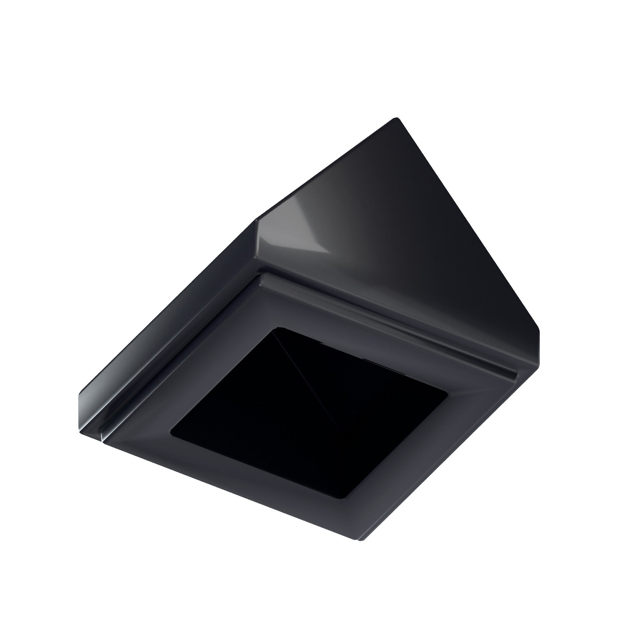 CONNEX Tile · 1x1 Double Slope · Black - back