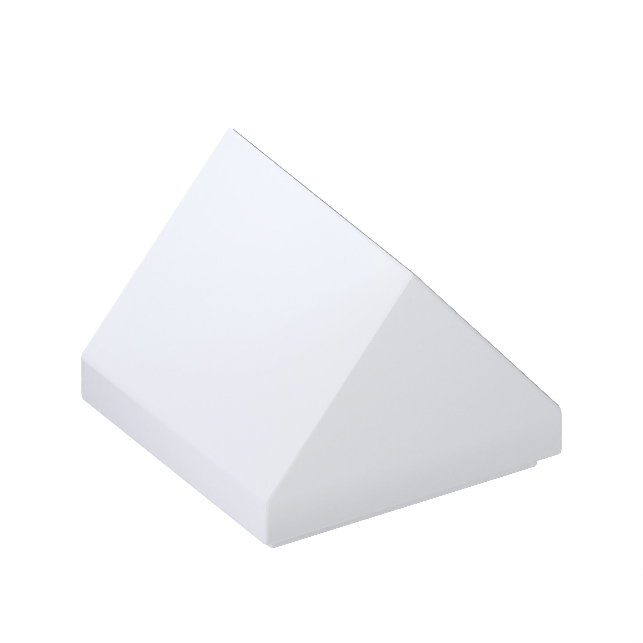CONNEX Tile · 1x1 Double Slope · White - front