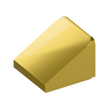 CONNEX Tile · 1x1 Slope · Metallic Gold - front