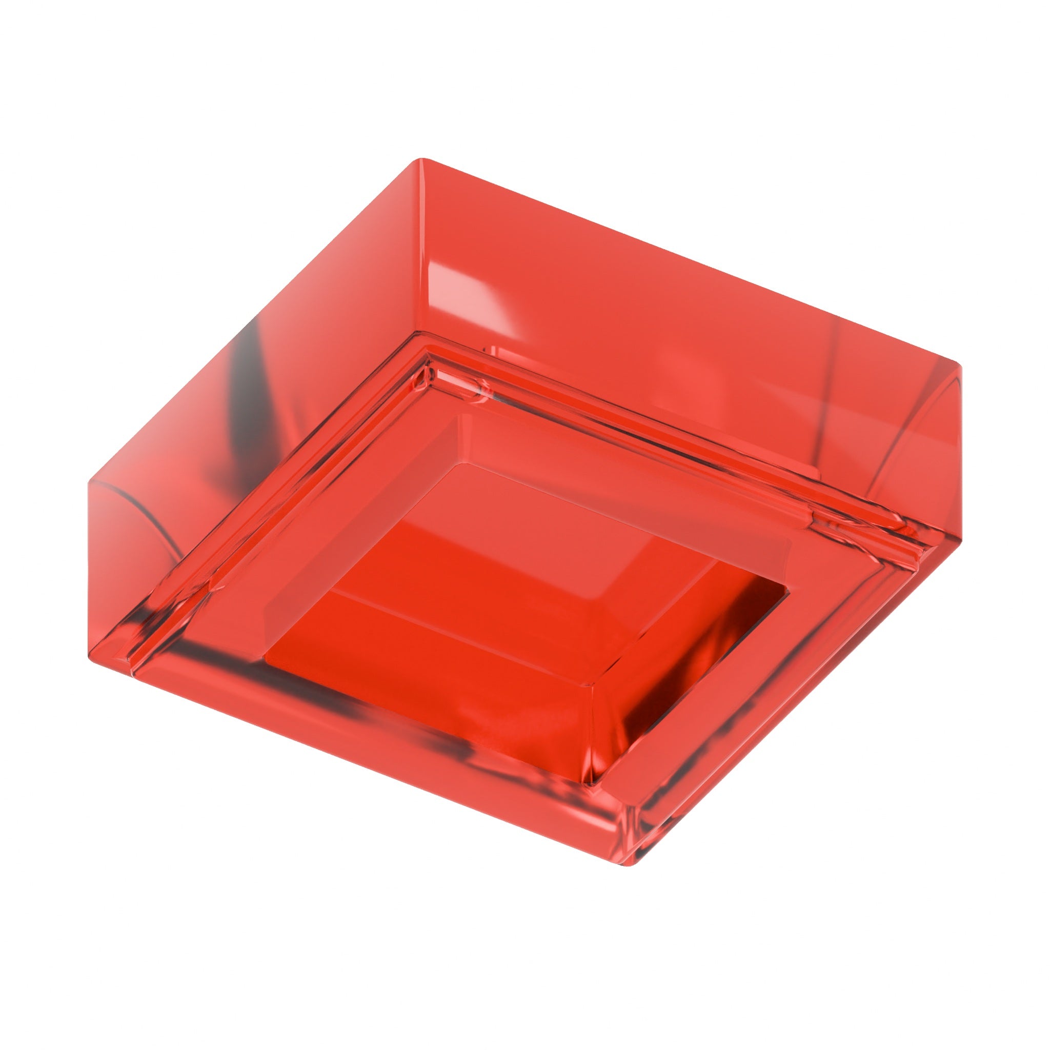 CONNEX Tile · 1x1 Square · Trans Red - back