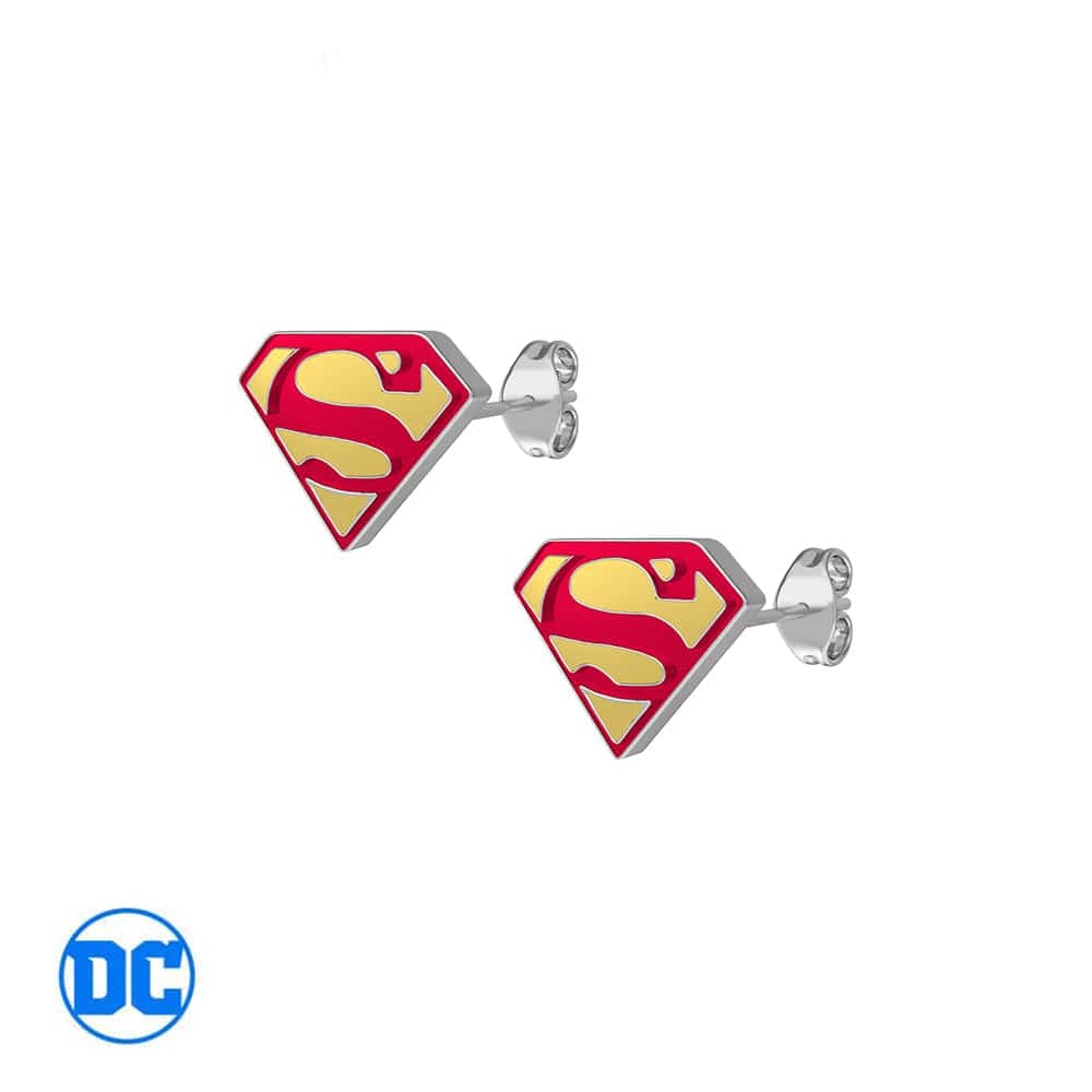 DC Comics™ Superman Logo Stud Earrings Mister SFC