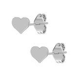 The Micro Heart Stud Earring