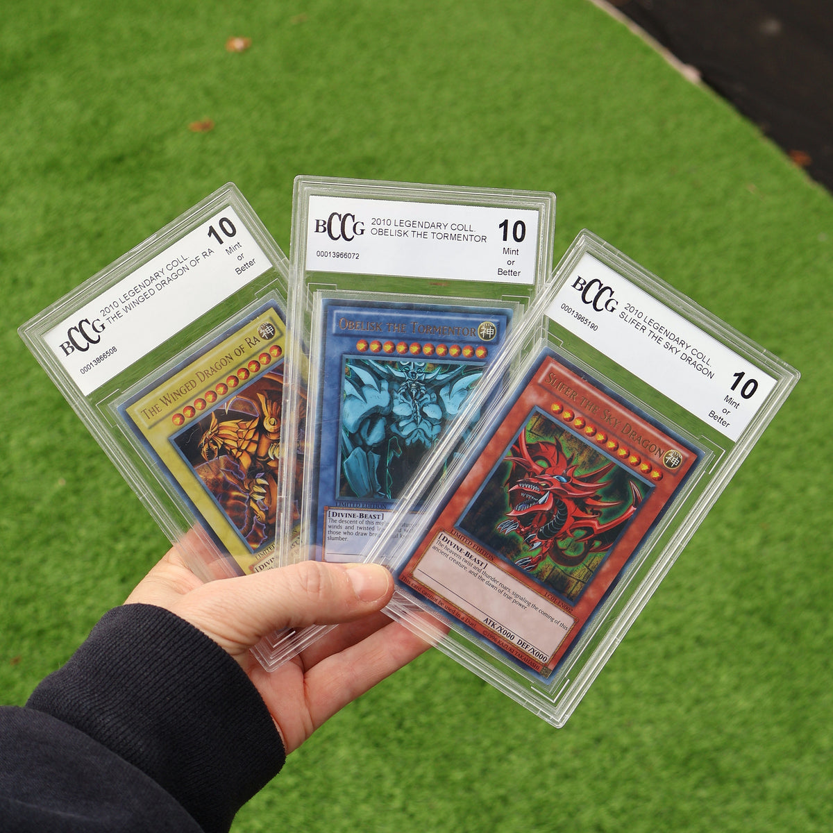 Yu-Gi-Oh!™ Egyptian God Cards - BCCG 10 Graded Slabs (2010 Legendary Collection) - photo 1