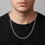 The Rope Chain - 3mm/24"/Chrome